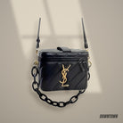 Lifestyle — YSL Beauty Rectangular Quilted Cosmetic Bag - Gold Logo