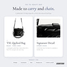What's inside — YSL Beauty Rectangular Quilted Cosmetic Bag - Black Logo