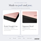 What's inside — Prada Beauty Triangle Pink Makeup Case