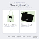 What's inside — Prada Beauty Reversible Tote Bag - Black & Green