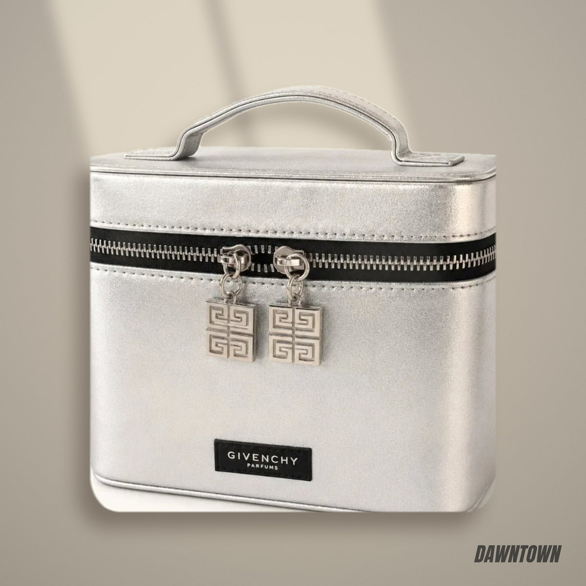 Lifestyle — Givenchy Parfums Metallic Silver 4g Vanity Cosmetic Train Case