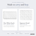 What's inside — Dior Beauty White Cannage Cosmetic Pouch