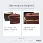 What's inside — YSL Yves Saint Laurent Beauty Leather Vanity Case With Gold Hardware