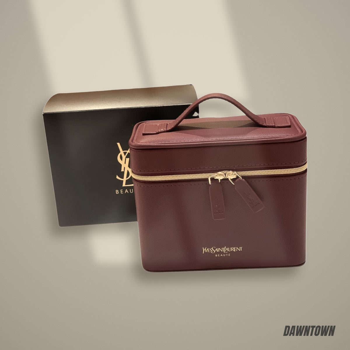 Lifestyle — YSL Yves Saint Laurent Beauty Leather Vanity Case With Gold Hardware