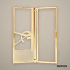 YSL Saint Laurent Haute Couture Gold Portable Makeup Mirror, Makeup Tool Folding Mirror