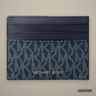 Michael Kors Cooper Signature Logo Card Case Admrl/Plblue
