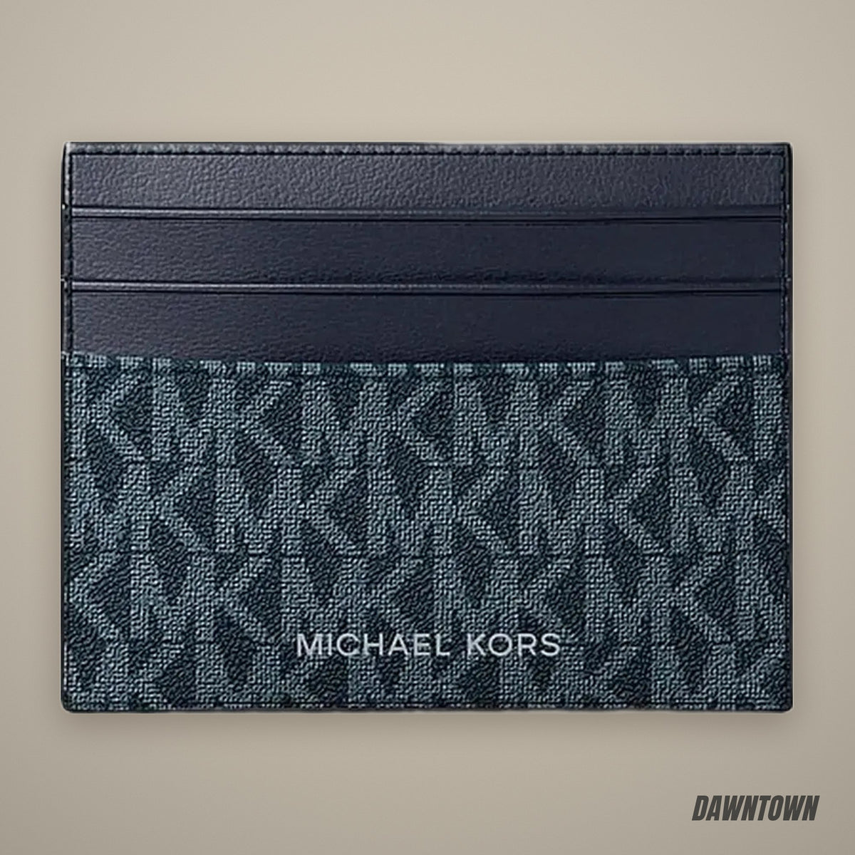 Michael Kors Cooper Signature Logo Card Case Admrl/Plblue