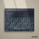 Lifestyle — Michael Kors Cooper Signature Logo Card Case Admrl/Plblue