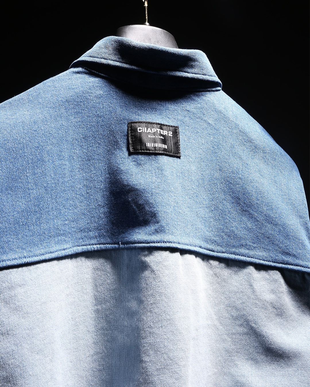 FOUNDER BLUE'S- Dual Colour Block Denim Jacket