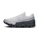 Modern white and gray low-top sneaker with chunky sole, streetwear athletic footwear