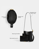 Coach Bleecker Bucket Bag 21 Brass Black