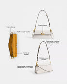 Coach Jet Shoulder Bag Brass Chalk
