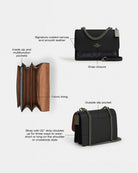 Coach Klare Crossbody Bag In Signature Canvas Gunmetal Charcoal Black