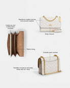 Coach Mini Klare Crossbody Bag In Signature Canvas Gold White Chalk