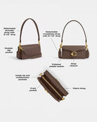 Coach Tabby Shoulder Bag 20 Brass Dark Stone