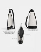 Coach Dominic Sling Pack In Signature Canvas Gunmetal Chalk Black
