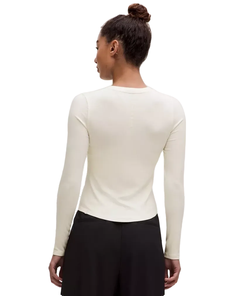 Lululemon Hold Tight Long-Sleeve Henley Light Ivory