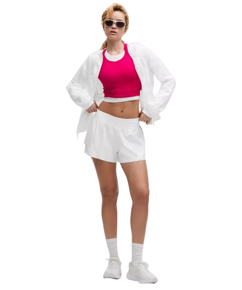Lululemon Shake It Out High-Rise Running Short 2.5"White