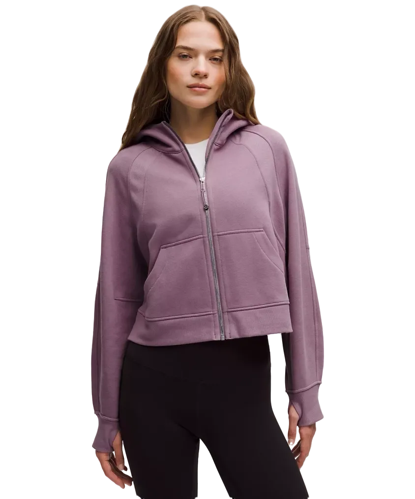 Lululemon Scuba Oversized Full-Zip Hoodie Lavender Lux/Mirror Silver