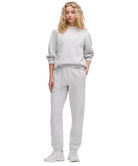 Lululemon Scuba Mid-Rise Oversized Jogger Regular Heathered Core Ultra Light Grey