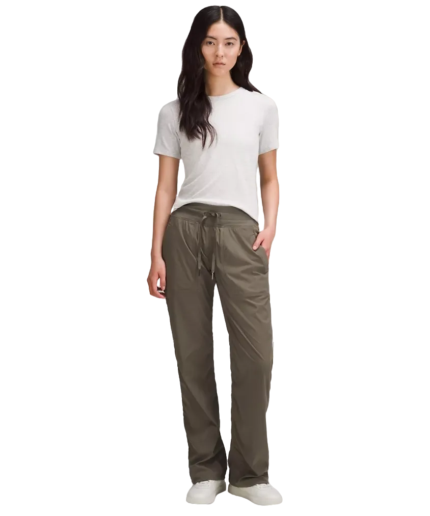 Lululemon Dance Studio Mid-Rise Pant Regular Army Green