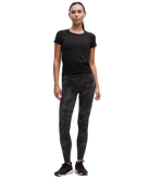 Lululemon Wunder Train High-Rise Tight 28" Hidden Heritage Lace Black Multi