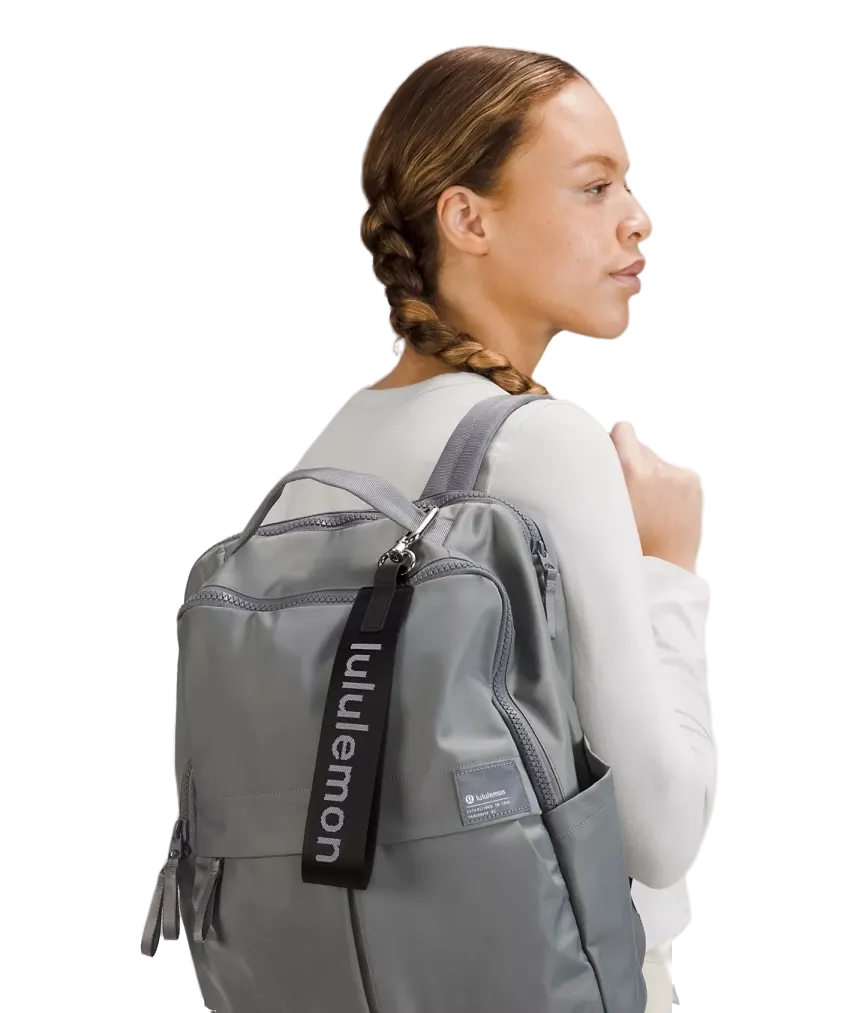 Lululemon Never Lost Keychain Black/White