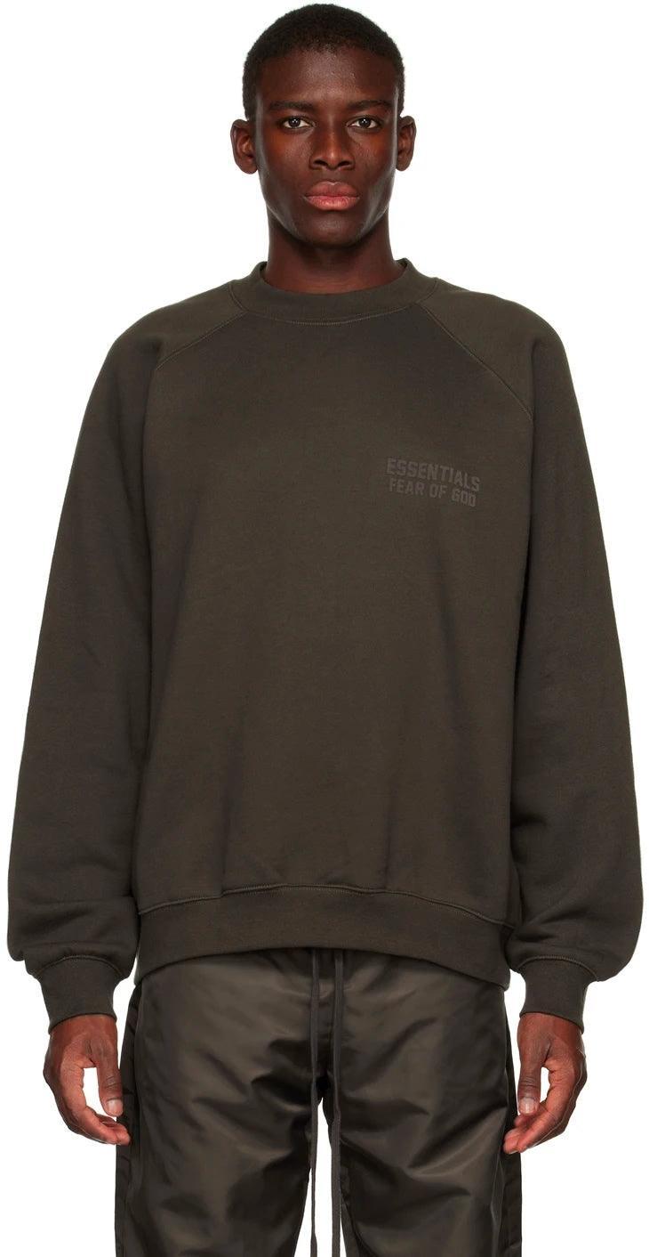 Essentials Crewneck Sweatshirt "Off Black" - Dawntown