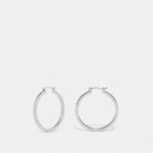 Coach Hoop Earrings Silver