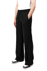 EVEMEN STRAIGHT PANTS - BLACK