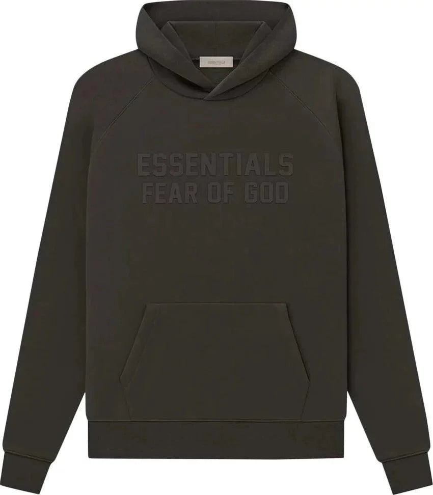 Fear of God Essentials Hoodie 'Off Black' - Dawntown