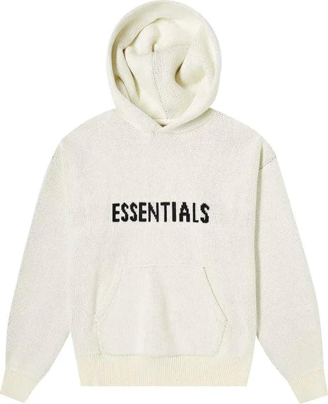 Fear of God Essentials Knit Hoodie "Buttercream" - Dawntown