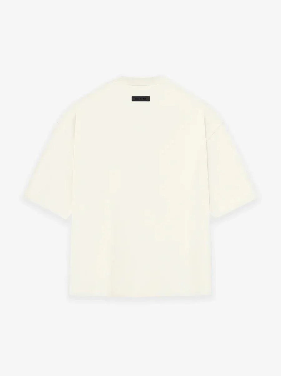 FEAR OF GOD ESSENTIALS SHORT-SLEEVE TEE FALL EDITION "Cloud Dancer" - Dawntown