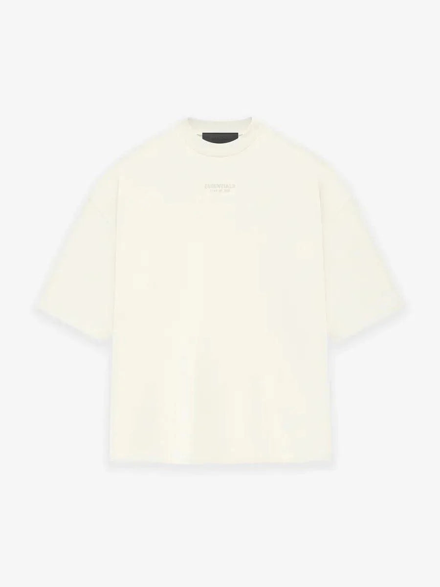 FEAR OF GOD ESSENTIALS SHORT-SLEEVE TEE FALL EDITION "Cloud Dancer" - Dawntown