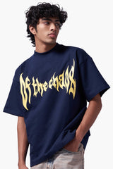 FIRE CANNOT KILL A DRAGON T-SHIRT - NAVY BLUE