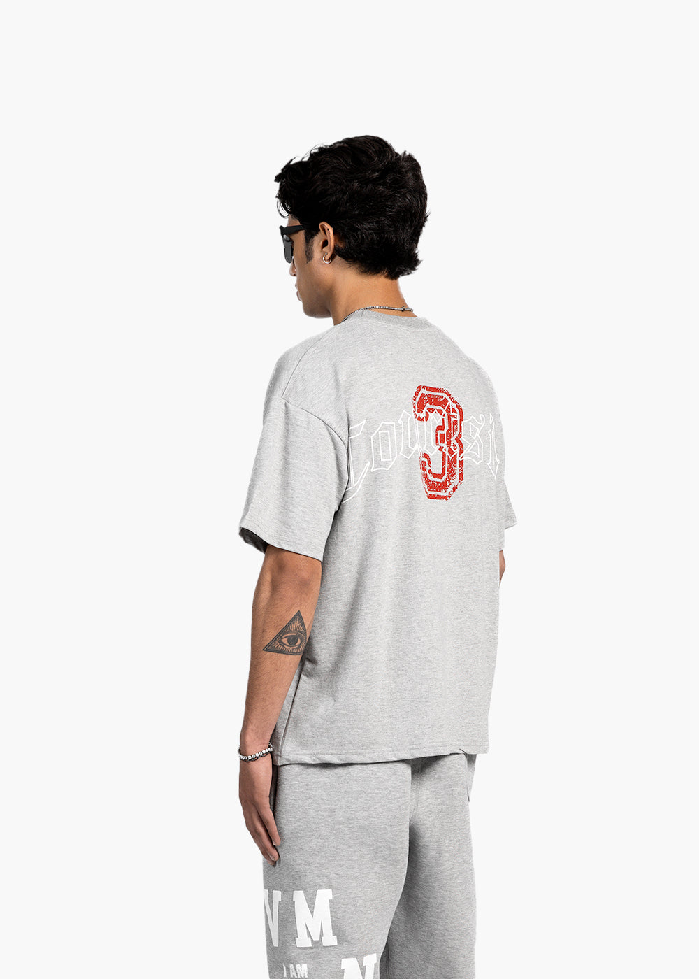 EVEMEN COURTSIDE T-SHIRT - MARL GREY