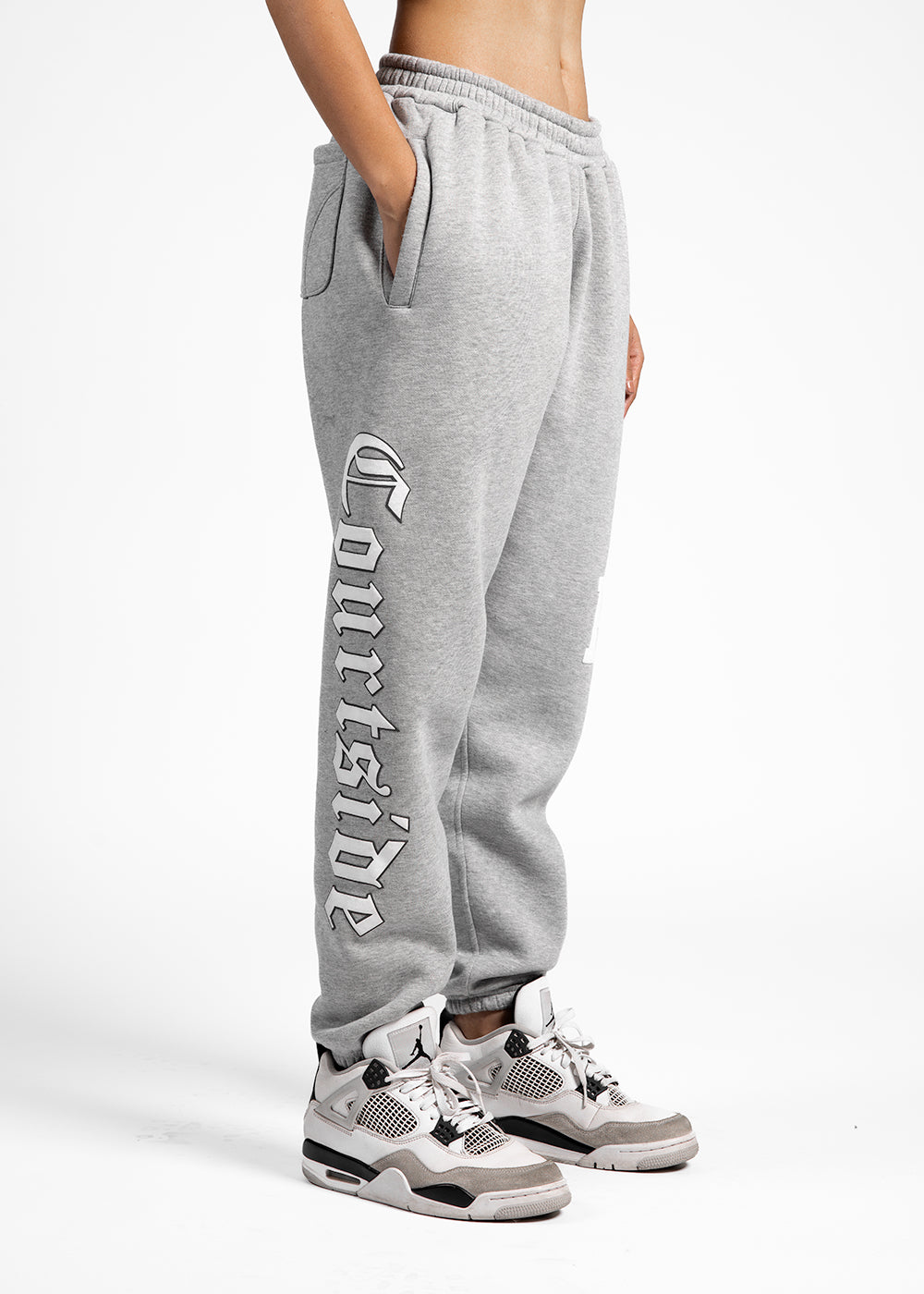 EVEMEN COURTSIDE SWEATPANT - MARL GREY