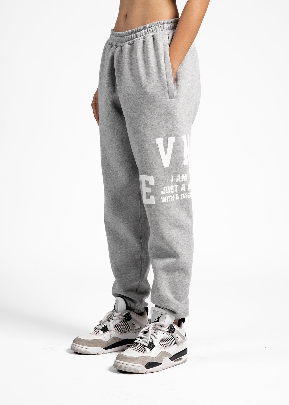 EVEMEN COURTSIDE SWEATPANT - MARL GREY