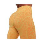 Gymshark Adapt Animal X Whitney Leggings "Sorbet Yellow Dayglow Peach"