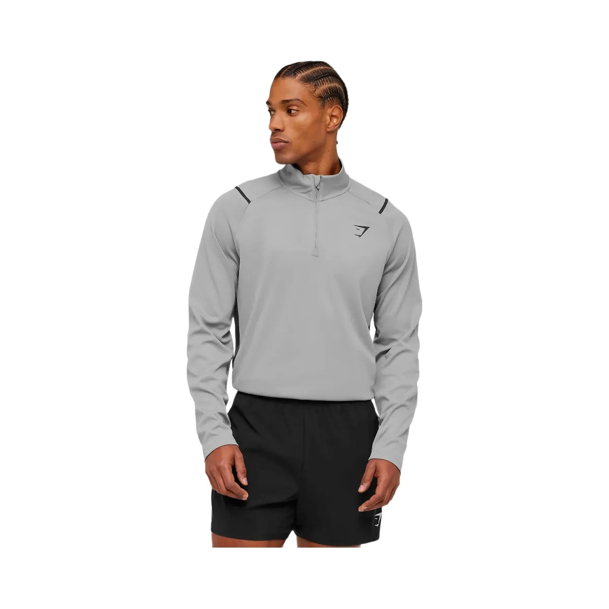 Gymshark Arrival Contrast 1/4 Zip "Smokey Grey Grey"