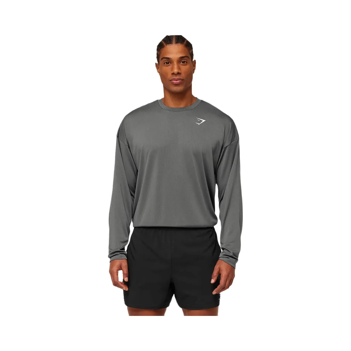 Gymshark Arrival Oversized Long Sleeve T-Shirt "Silhouette Grey"