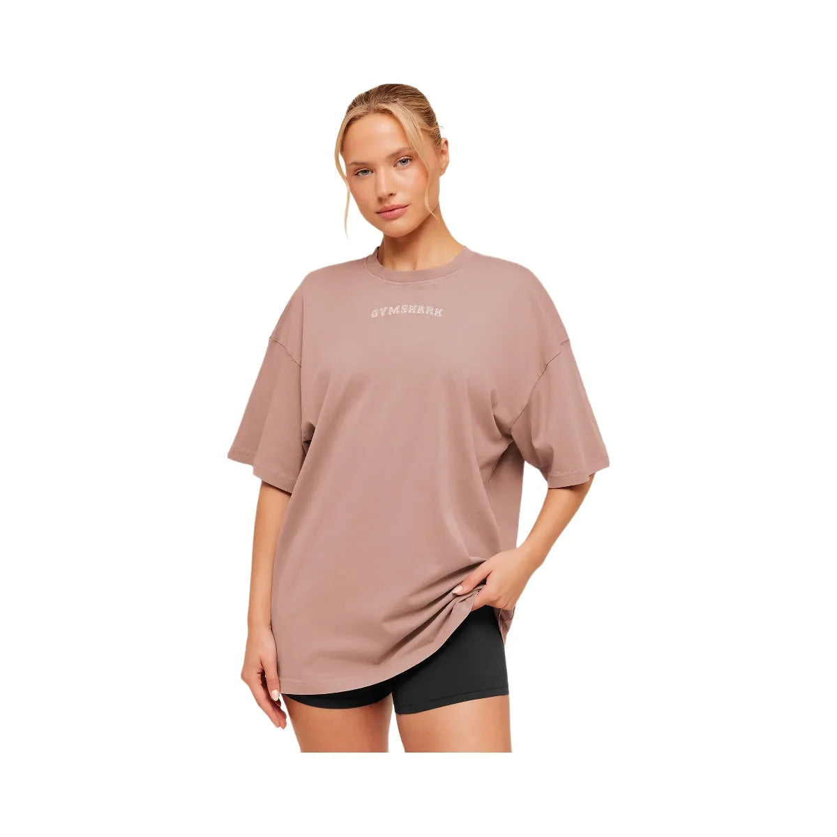 Gymshark Chainstitch Graphic Short Sleeve T-Shirt "Chestnut Pink Wash"