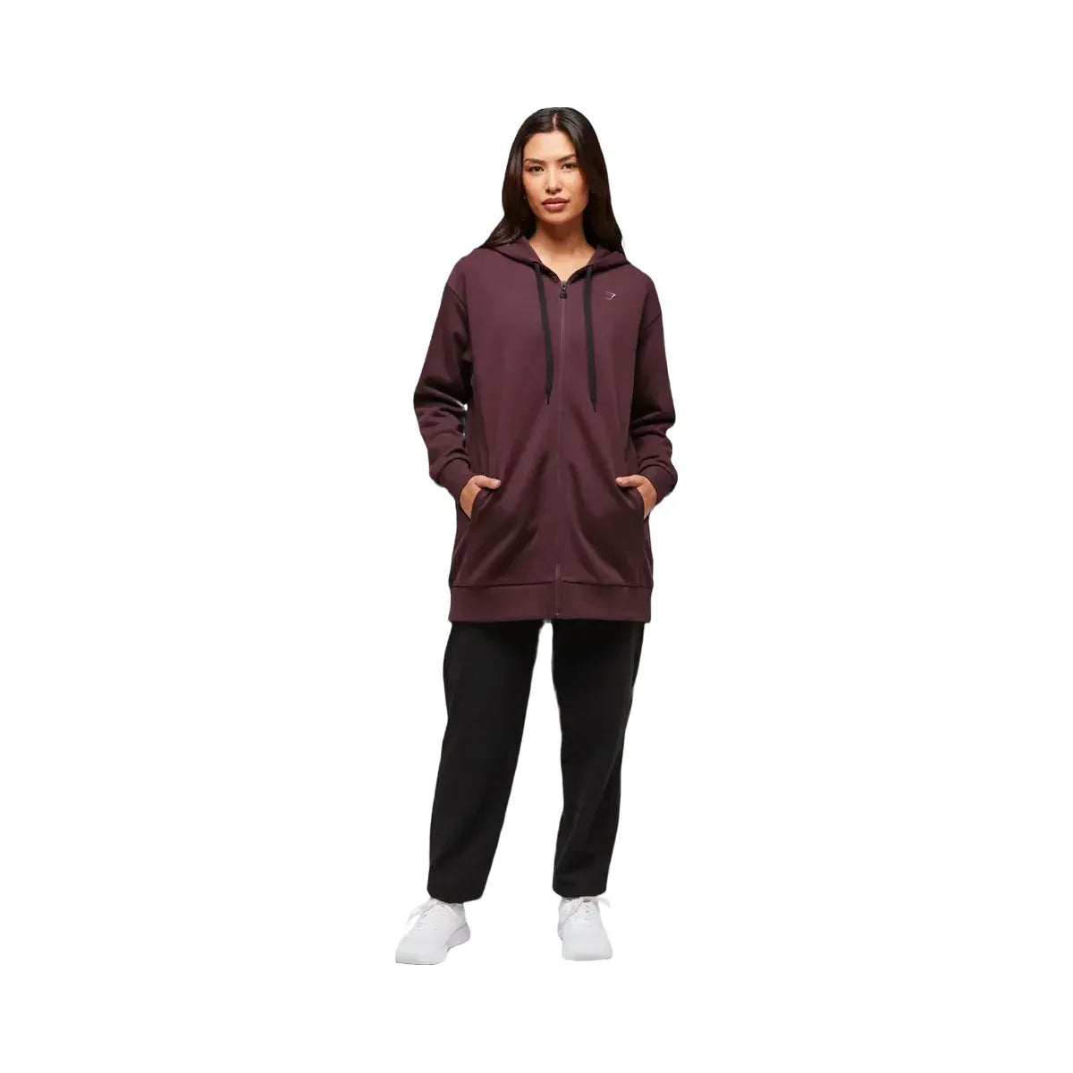 gymshark-covered-longline-zip-up-hoodie-oversized-fit-cherry-purple