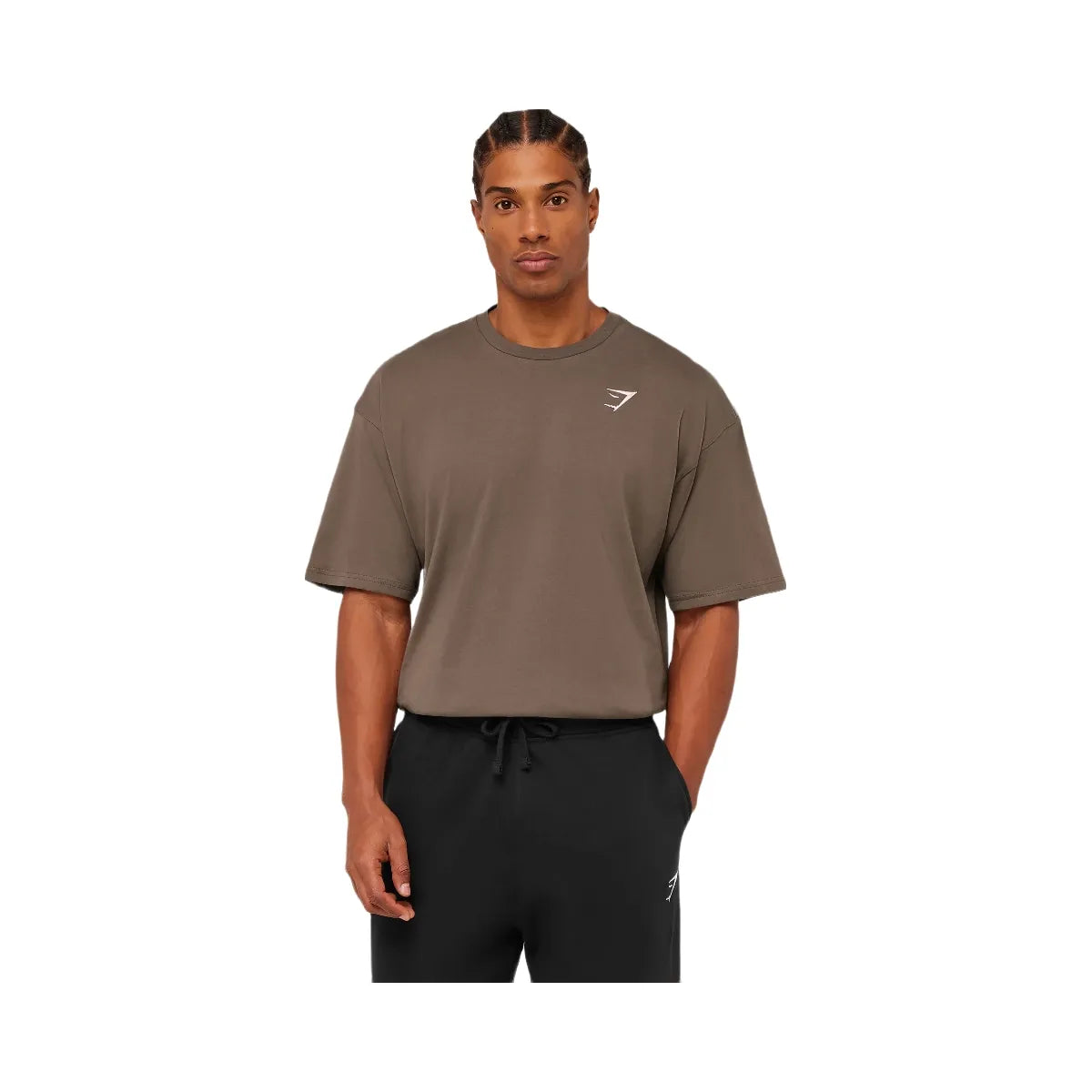Gymshark Crest Oversized T-Shirt "Soft Brown"