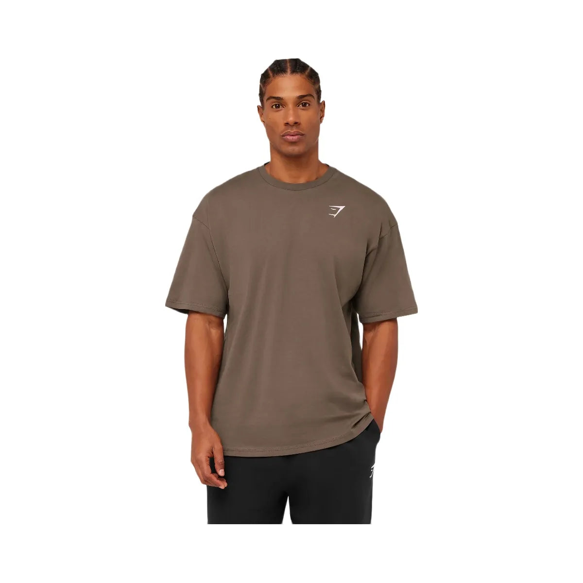 Gymshark Crest Oversized T-Shirt "Soft Brown"