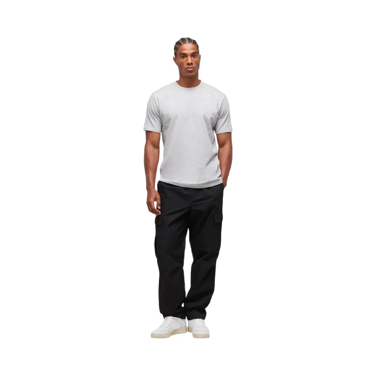 Gymshark Crest T-Shirt "Light Grey Marl"