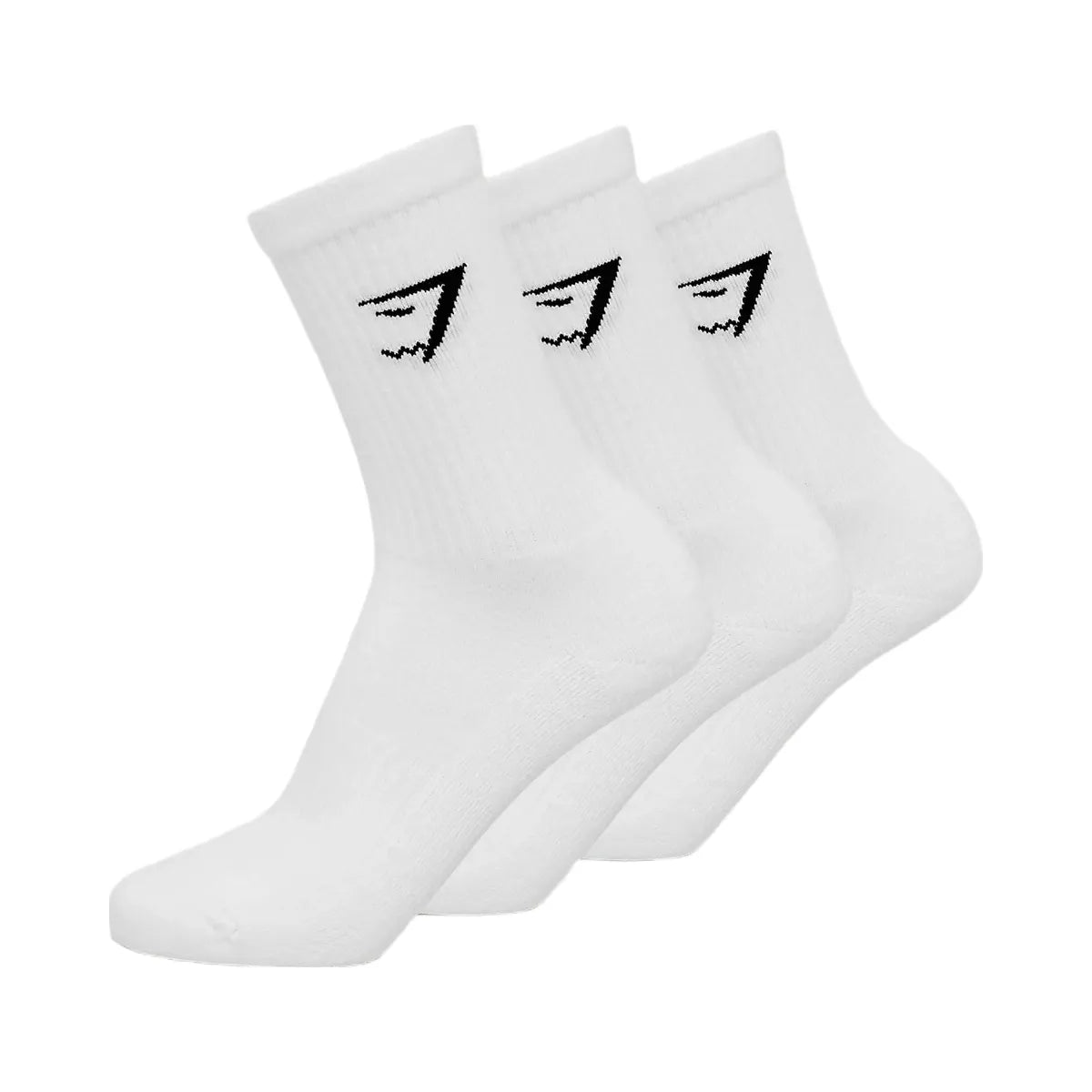Gymshark Crew Socks 3pk "GS White"