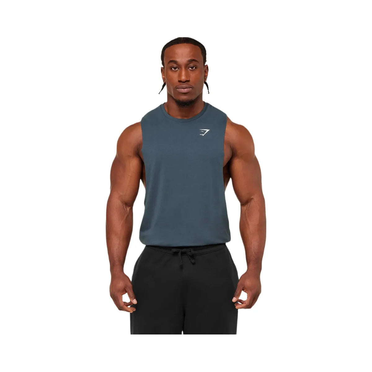 Gymshark Critical 2.0 Drop Arm Tank "GS Stealth Blue"