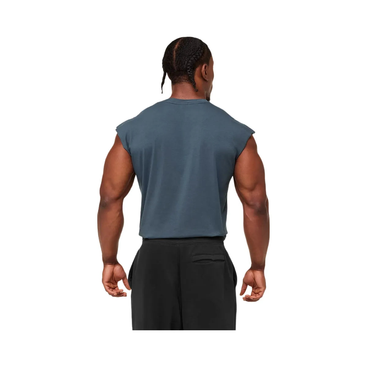 Gymshark Critical Cut Off Tank "GS Stealth Blue"