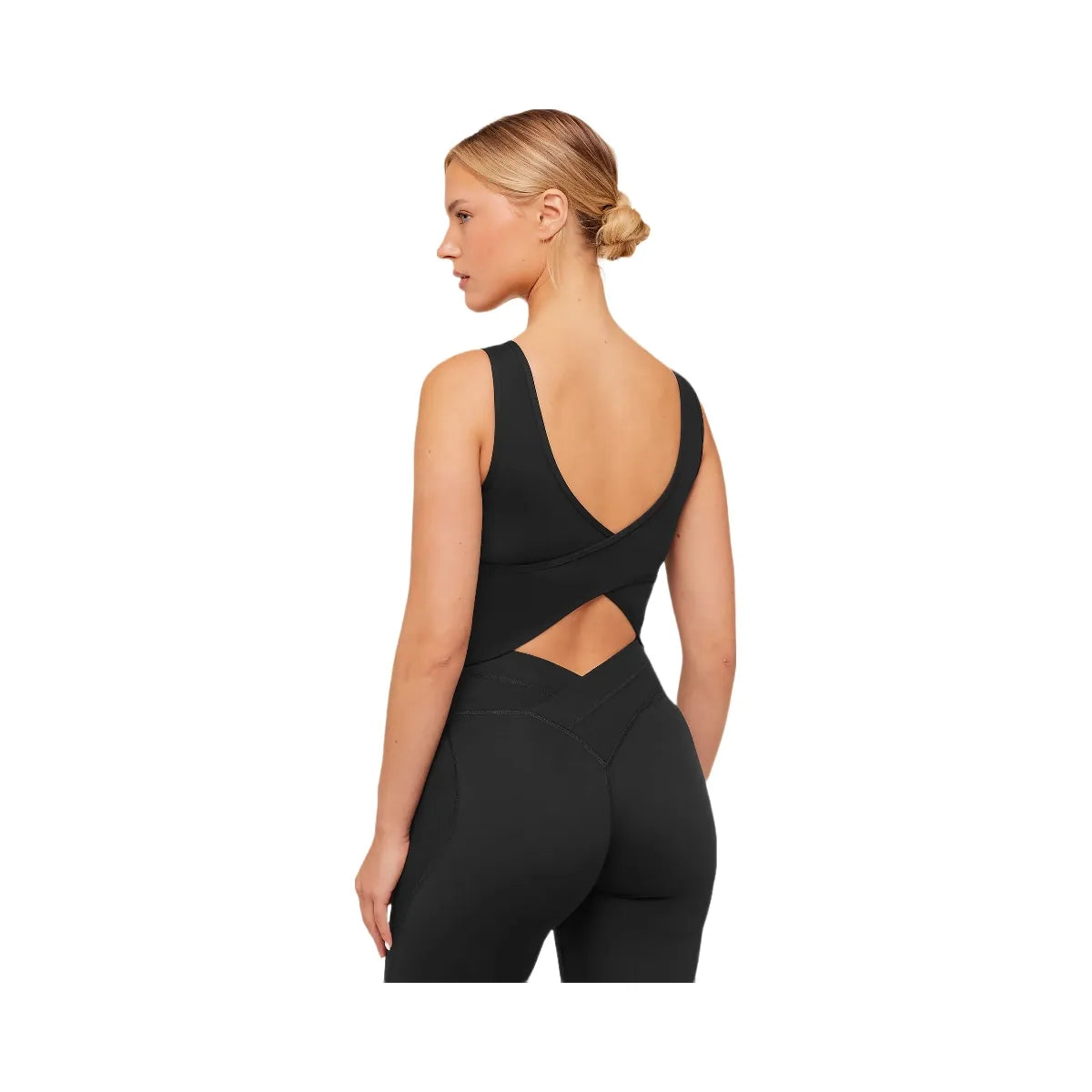 Gymshark Crossover Back Tank "Black"